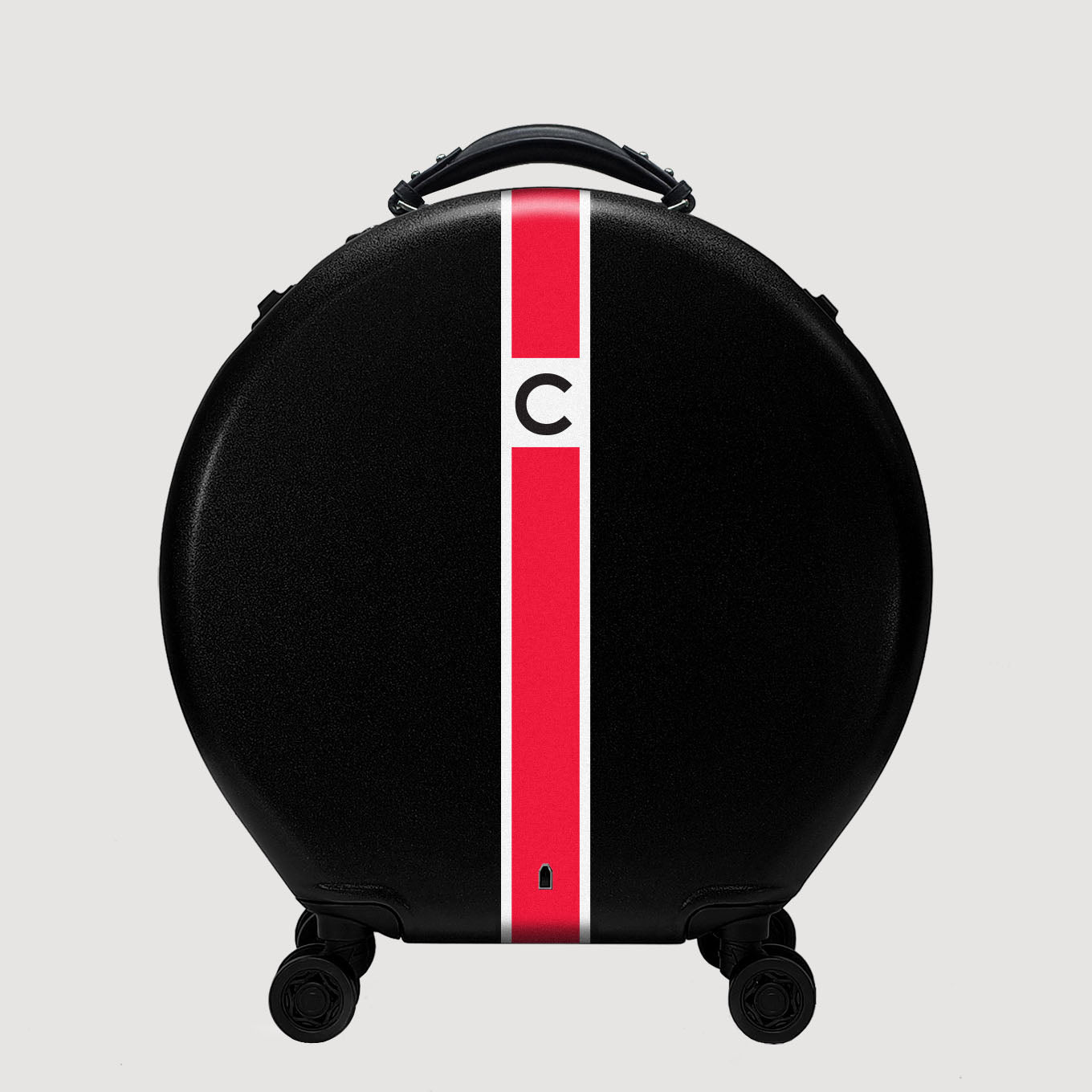 SINGLE INITIAL - ROUND ROLLING LUGGAGE